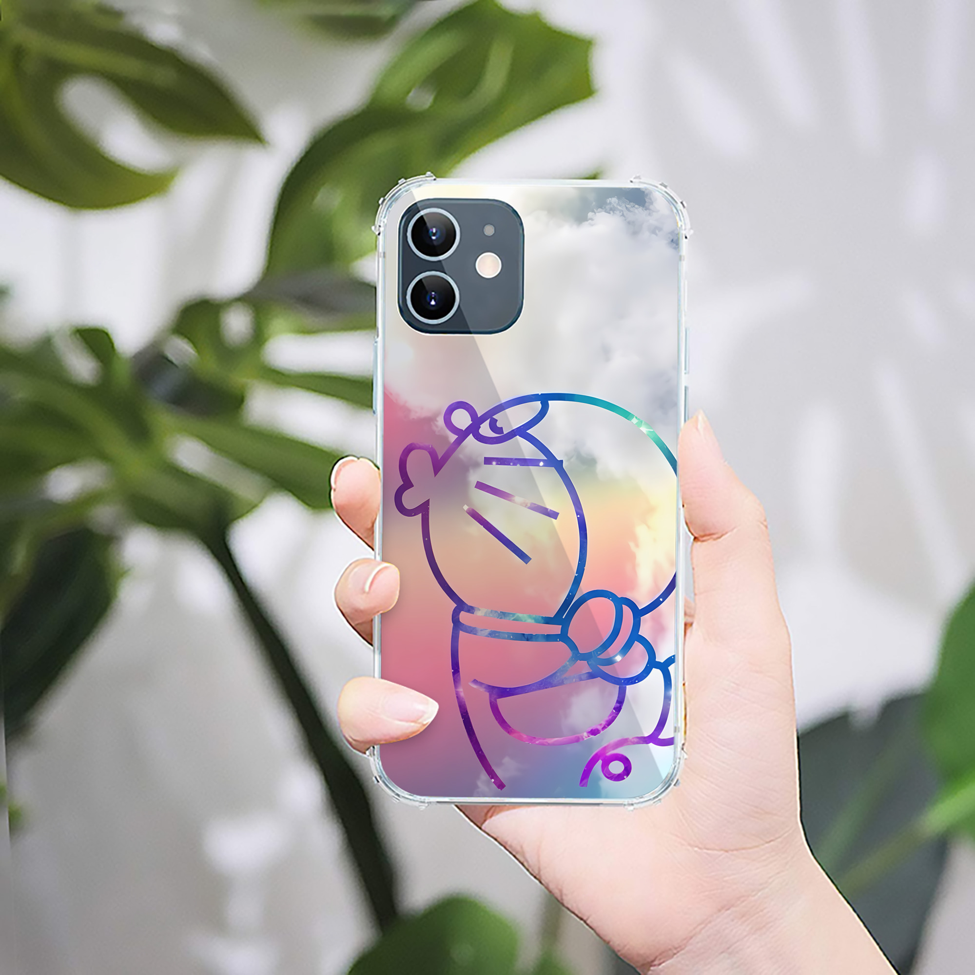 （画像用） ドラえもん Doraemon 【iPhone 12シリーズ対応】透明スマホケース（クリアソフトケース）